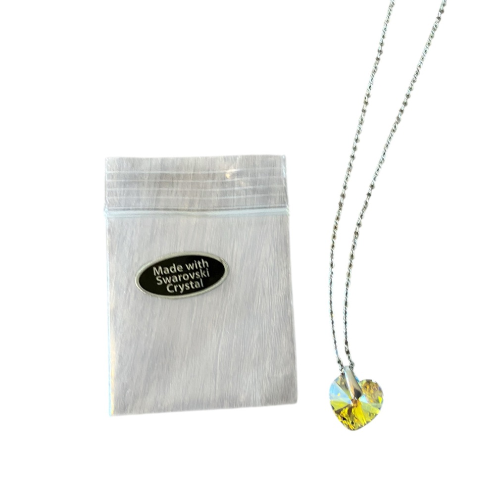 Brand New Swarovski Crystal Silver Tone Necklace - Picture 3 of 4